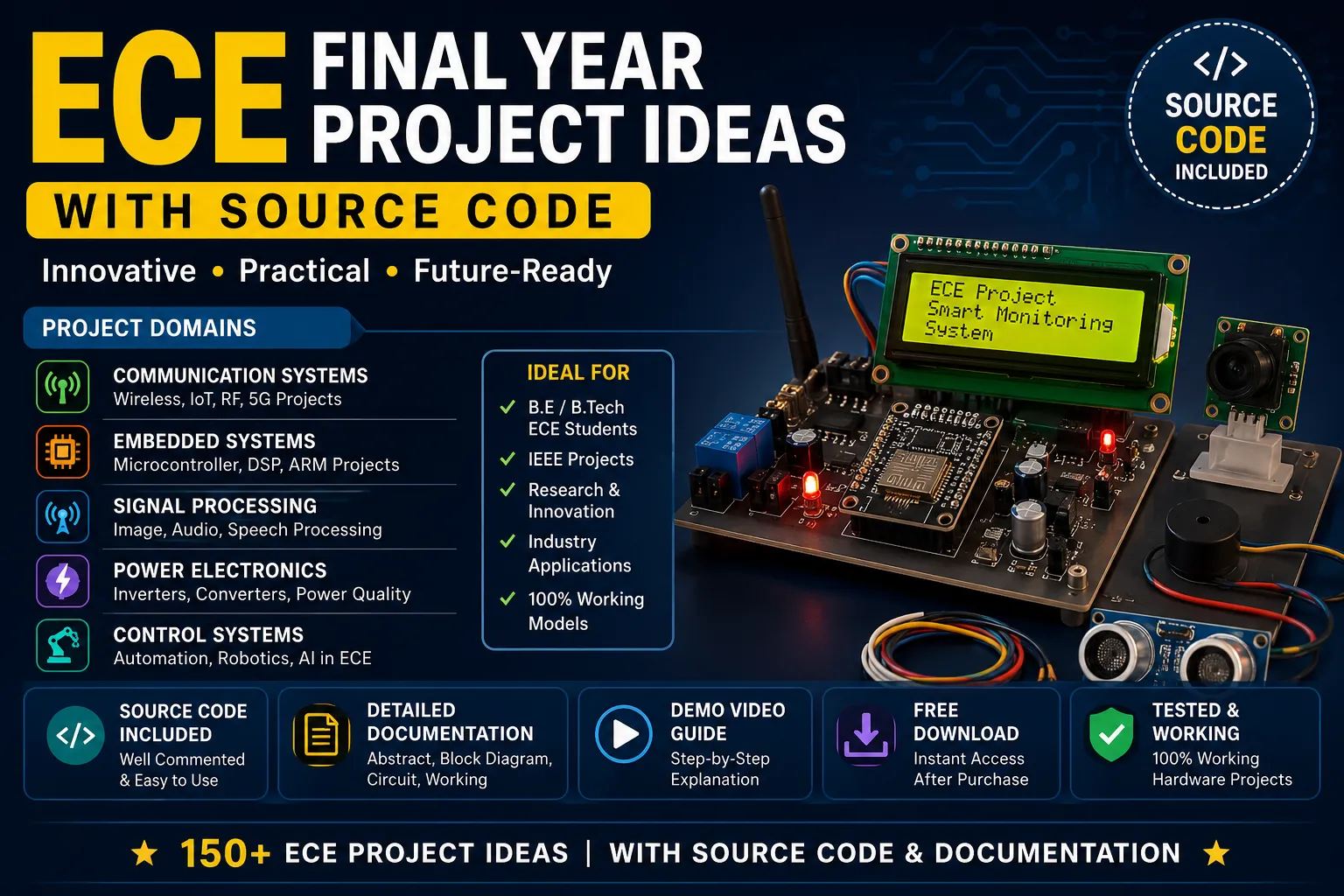 ECE Final Year Project Ideas with Source Code